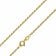 trendor 28995 Herren-Kette 925 Silber Vergoldet Ankerkette 1,6 mm breit 1