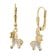 trendor 21099 Children's Drop Earrings Horse Gold-Plated 925 Silver 1