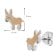 trendor 21096 Kid's Stud Earrings Donkey 925 Silver 5