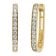 trendor 21156 Women's Hoop Earrings 333/8K Gold With Cubic Zirconia 1