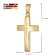 trendor 21158 Kreuz-Anhänger Gold 333 (8K) mit vergoldeter Silberkette 7