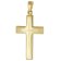 trendor 21160 Kreuz-Anhänger Gold 333/8K mit vergoldeter Herren-Silberkette 2