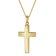 trendor 21162 Herren Kreuz-Anhänger Gold 585 (14K) an vergoldeter Silberkette 1