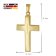 trendor 21162 Herren Kreuz-Anhänger Gold 585 (14K) an vergoldeter Silberkette 7