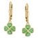 trendor 21154 Children's Drop Earrings Clover Gold Plated 925 Sterling Silver 2