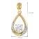 trendor 21194 Damen Gold Anhänger 333 mit Zirkonia an vergoldeter Silberkette 6