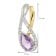 trendor 21198 Damen Gold-Anhänger 333 Bicolor Amethyst mit vergoldeter Kette 6
