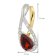 trendor 21201 Gold Pendant 333 with Garnet/Topaz on Gold-Plated Silver Chain 6