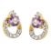 trendor 21180 Damen-Ohrringe Gold 333 / 8K Ohrstecker mit Amethyst 2