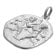 trendor 21218-06 Sternzeichen Zwilling 925 Silber Anhänger Ø 16 mm 2
