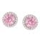 trendor 21318-09 Damen-Ohrringe 925 Silber Zirkonia-Ohrstecker Pink 2