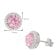 trendor 21318-09 Damen-Ohrringe 925 Silber Zirkonia-Ohrstecker Pink 4