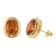 trendor 21346-10 Ladies Earrings Gold-Plated Silver Orange-Red 1