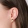trendor 70-1052-17 Women's Earrings Gold-Plated 925 Silver Cubic Zirconia 3