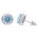 trendor 21362-03 Women's Stud Earrings 925 Silver Light Blue Cubic Zirconia 1