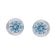 trendor 21362-03 Women's Stud Earrings 925 Silver Light Blue Cubic Zirconia 2