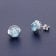 trendor 21362-03 Women's Stud Earrings 925 Silver Light Blue Cubic Zirconia 3