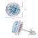 trendor 21362-03 Women's Stud Earrings 925 Silver Light Blue Cubic Zirconia 5