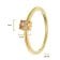 trendor 21370-17 Women's Ring 333 Gold (8k) Oval Cubic Zirconia Champagne 4