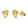 trendor 21412-13 Women's Earrings Silver Gold-Plated Cubic Zirconia Yellow 1