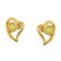 trendor 21412-13 Women's Earrings Silver Gold-Plated Cubic Zirconia Yellow 2
