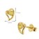 trendor 21412-13 Women's Earrings Silver Gold-Plated Cubic Zirconia Yellow 5
