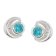 trendor 21422-04 Damen Ohrringe 925 Silber Ohrstecker Zirkonia London-Blau 2