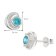 trendor 21422-04 Damen Ohrringe 925 Silber Ohrstecker Zirkonia London-Blau 5