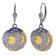 trendor 21547 Ohrringe Himmelsscheibe von Nebra 925 Silber schwarz/gold ⌀18 mm 1