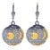 trendor 21547 Ohrringe Himmelsscheibe von Nebra 925 Silber schwarz/gold ⌀18 mm 2