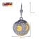 trendor 21547 Ohrringe Himmelsscheibe von Nebra 925 Silber schwarz/gold ⌀18 mm 5