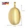 trendor 21555 Medaillon Anhänger Oval 925 Silber Vergoldet 26 x 19 mm 7