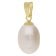 trendor 21560 Women's Pearl Pendant Necklace Gold Plated 925 Silver 2