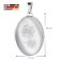 trendor 21567 Locket Pendant with Clover Engraving 925 Sterling Silver 6
