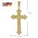 trendor 21660 Herren-Anhänger Orthodoxes Kreuz 925 Silber Vergoldet 54 x 29 mm 5