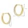 trendor 21653 Damen-Ohrringe Gold 333/8K Klapp-Creolen mit Zirkonia 5