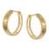 trendor 21696 Damen Ohrringe Gold 333/8K Mattiert Klapp-Creolen 15x3 mm 2