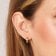 trendor 21696 Damen Ohrringe Gold 333/8K Mattiert Klapp-Creolen 15x3 mm 4
