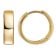 trendor 21697 Unisex Ohrringe Klapp-Creolen Gold 333/8K 15x4 mm 1
