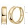 trendor 21697 Unisex Ohrringe Klapp-Creolen Gold 333/8K 15x4 mm 5