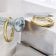 trendor 21700 Klapp-Creolen Gold 333/8K Ohrringe 18 x 2 mm 3