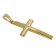 trendor 75278 Kreuz 24 mm Gold 333 (8 Karat) an Goldplattierter Silberkette 2