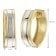 trendor 21752 Damen-Ohrringe Klapp-Creolen 333 Gold (8 Kt.) Bicolor ⌀ 15 mm 5