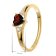 trendor 21842 Damenring Gold 333/8K mit Granat/Zirkonia 4
