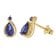 trendor 31289 Damen-Ohrringe Gold 333/8K Blaue Ohrstecker 1