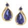 trendor 31289 Damen-Ohrringe Gold 333/8K Blaue Ohrstecker 2