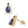 trendor 31289 Damen-Ohrringe Gold 333/8K Blaue Ohrstecker 5