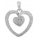 trendor 80234 Silver Pendant Heart Image 1