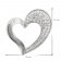 trendor 80258 Silver Pendant Heart Image 4