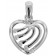 trendor 81361 Silver Pendant Heart Image 1